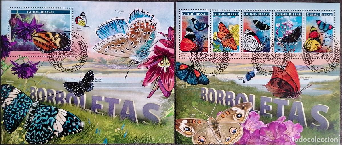 Sellos: GUINEA BISSAU 2017 - HB MARIPOSAS . - Foto 1