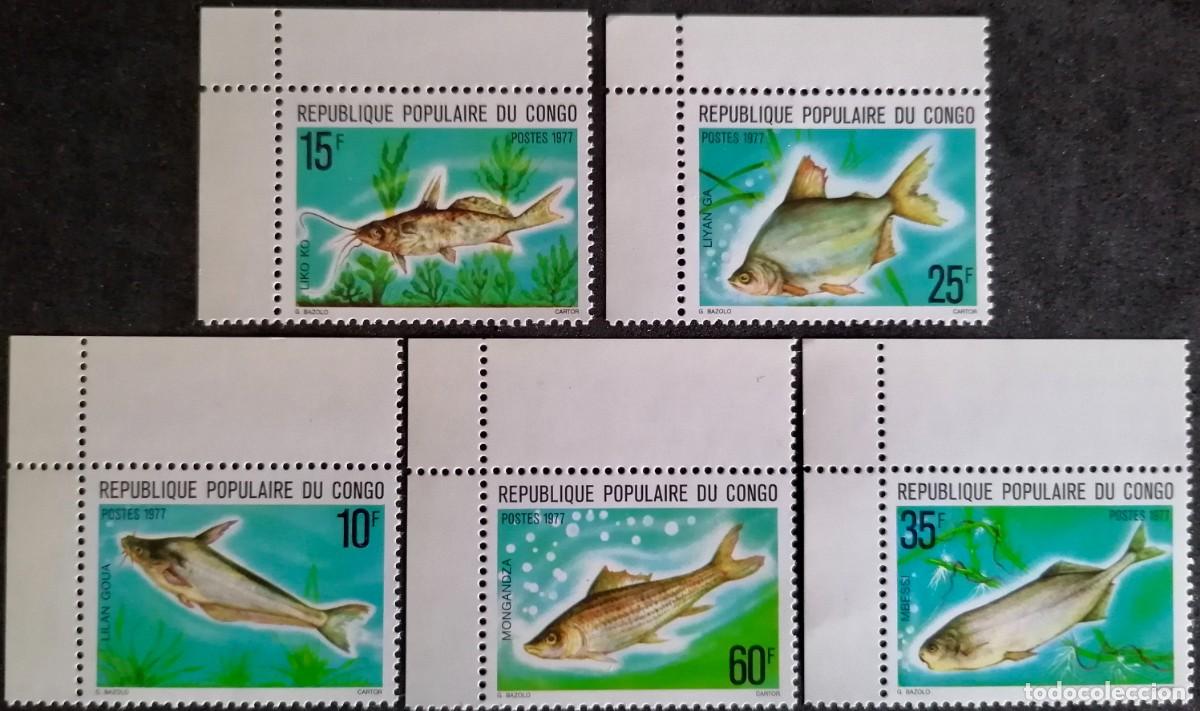 Sellos: CONGO 1977 - PECES .- - Foto 1