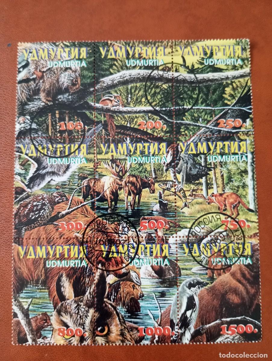 Sellos: FAUNA SALVAJE, HB DE 9 SELLOS - Foto 1