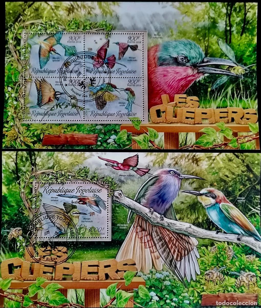 Sellos: TOGO 2016 - 2 HB AVES . - Foto 1