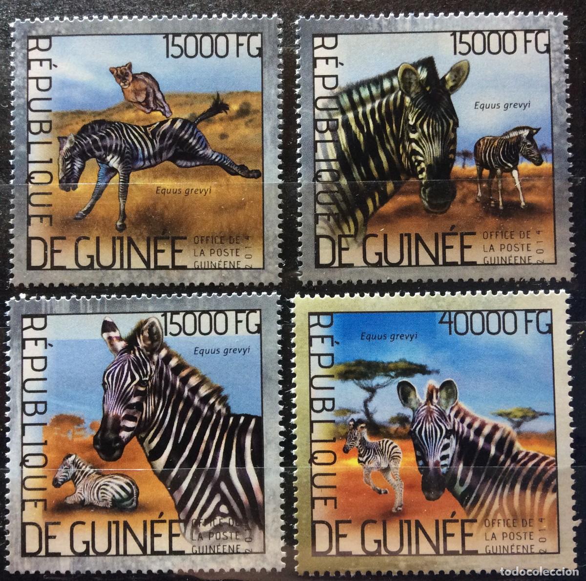 Sellos: FAUNA. CEBRAS - REP. GUINEA - MNH (12TA08) - Foto 1