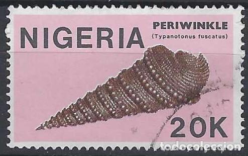 Sellos: FAUNA - NIGERIA 1987 - CONCHAS - USADO - Foto 1
