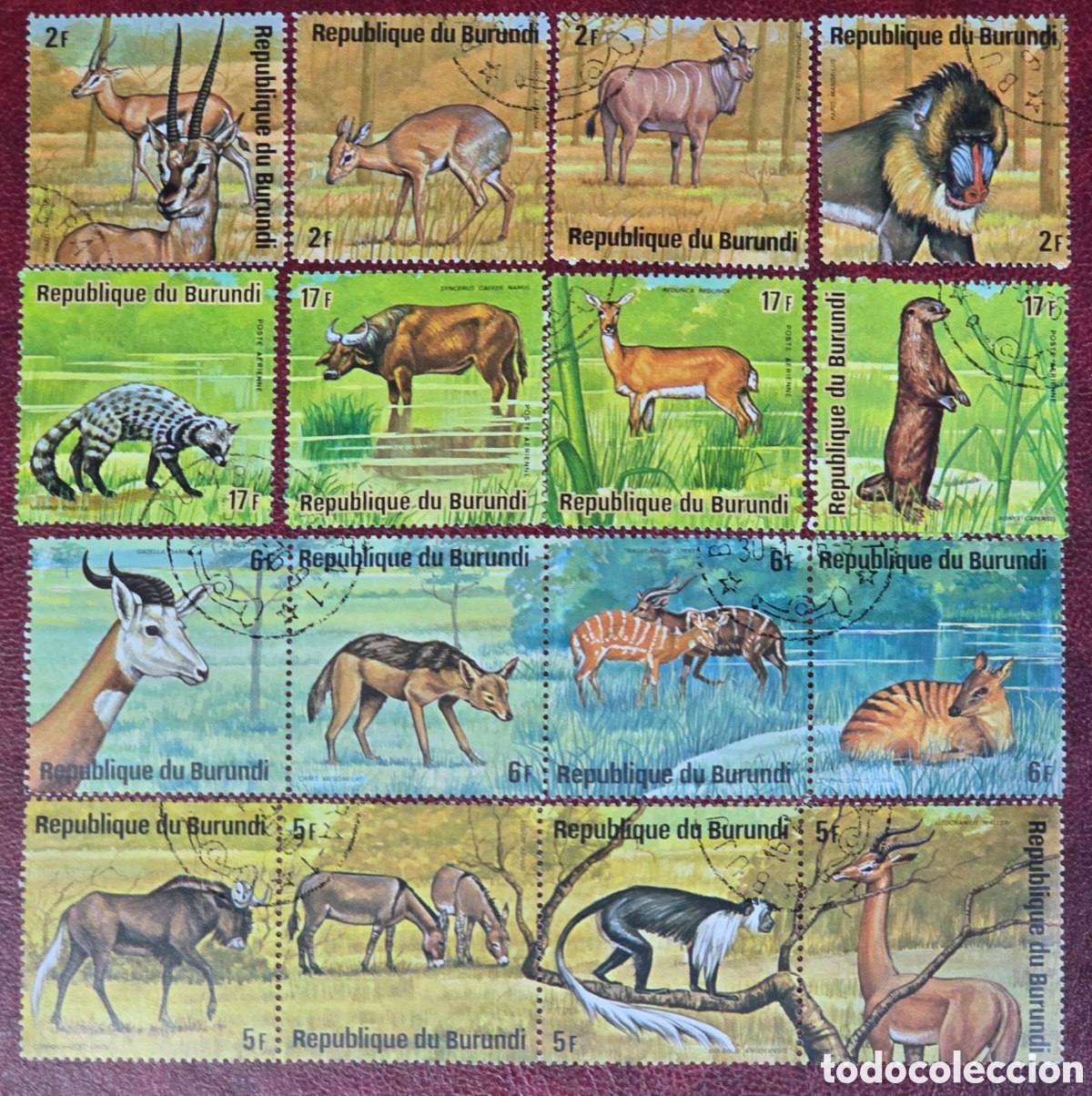 Sellos: Sellos Burundi Animales - Foto 1
