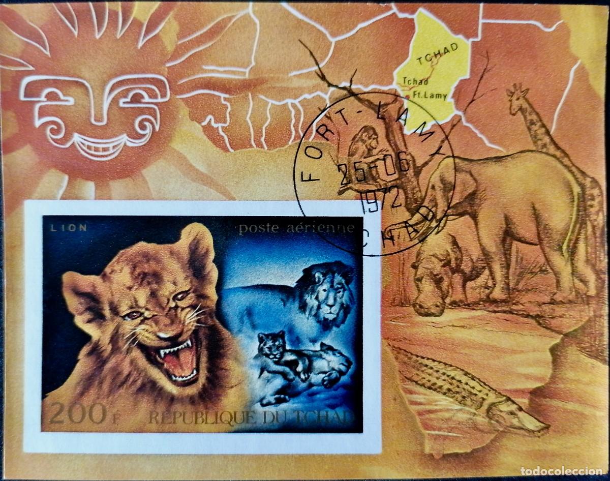 Sellos: CHAD 1972 - HB LE&Oacute;N / FAUNA * - Foto 1