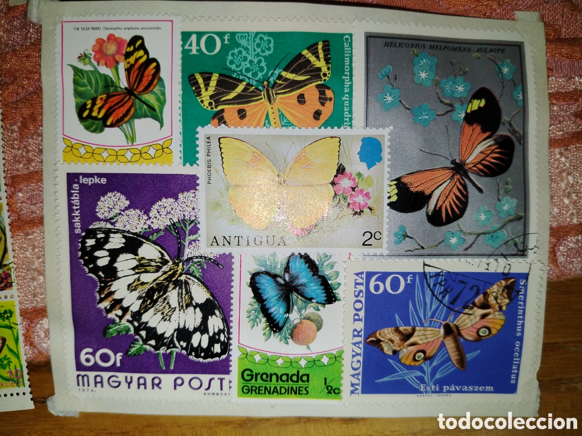 Sellos: Lote sellos mariposas. - Foto 5