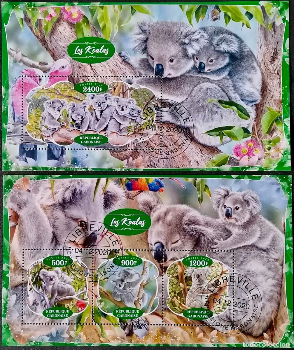 Sellos: GABON 2020 - 2 HB KOALAS . - Foto 1