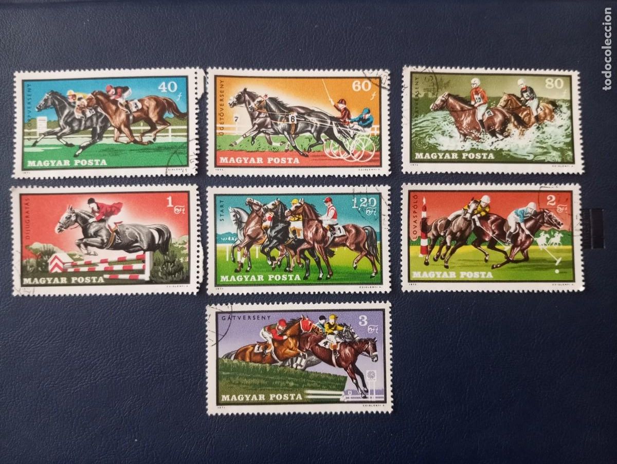 Briefmarken: FAUNA, DEPORTES ECUESTRES, SELLOS DE HUNGR&Iacute;A