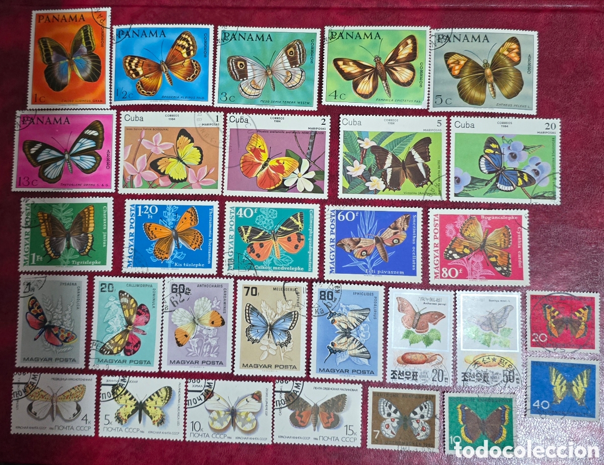 Sellos: Sellos Mariposas varias paises - Foto 1