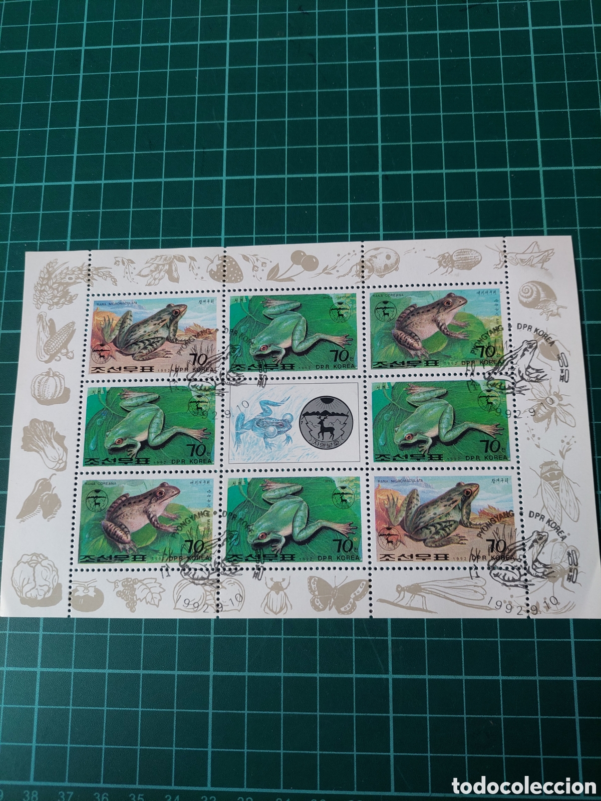 Sellos: FAUNA RANAS ANFIBIOS KOREA 1992 - Foto 1