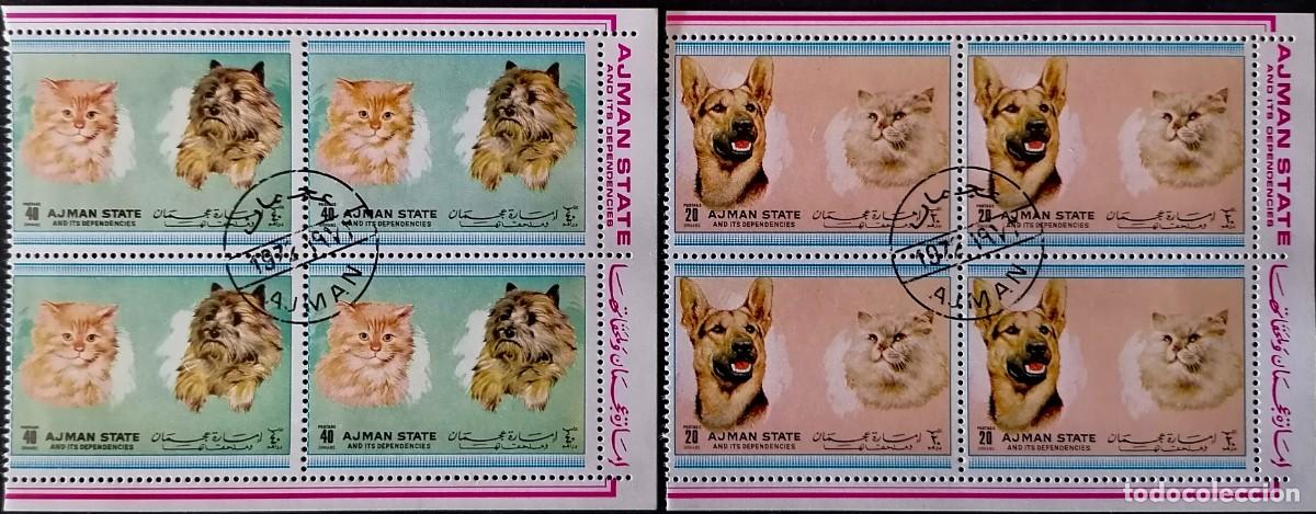 Sellos: AJMAN 1972 - RAZAS / PERROS Y GATOS * - Foto 1