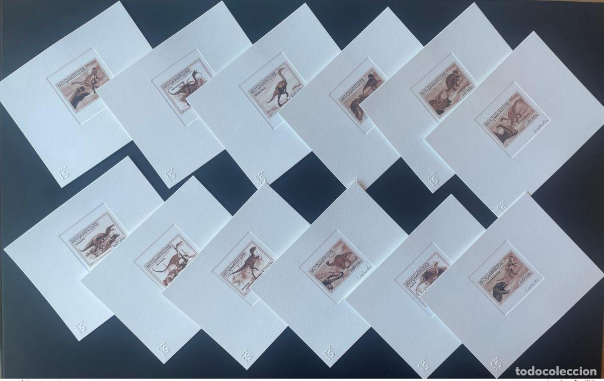 Sellos: Mozambique 2007 Artist's Proof Mi. 2964 - 2975 Dinosaurios Reptiles MARR&Oacute;N