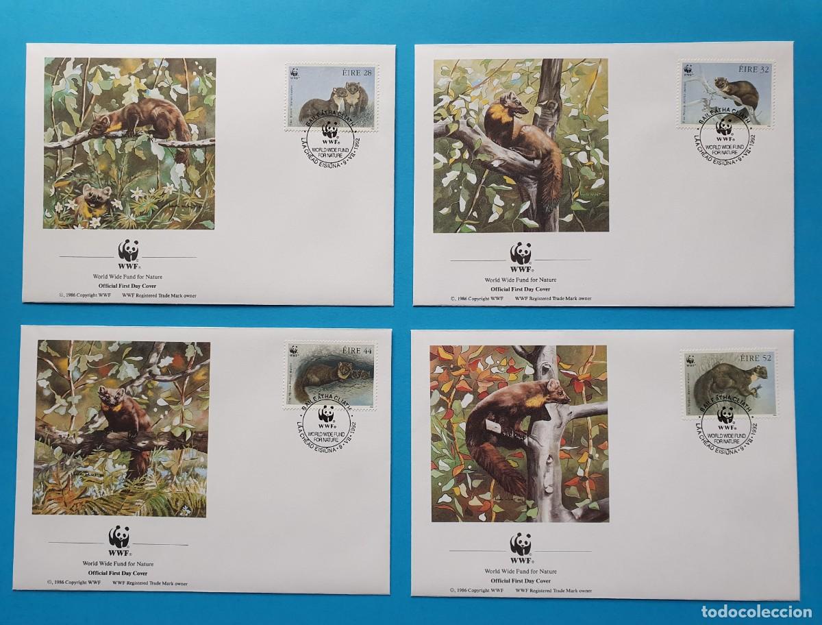Sellos: MARTA (Eire) 4 FDC/SPD WWF 1992 Fauna - Foto 1