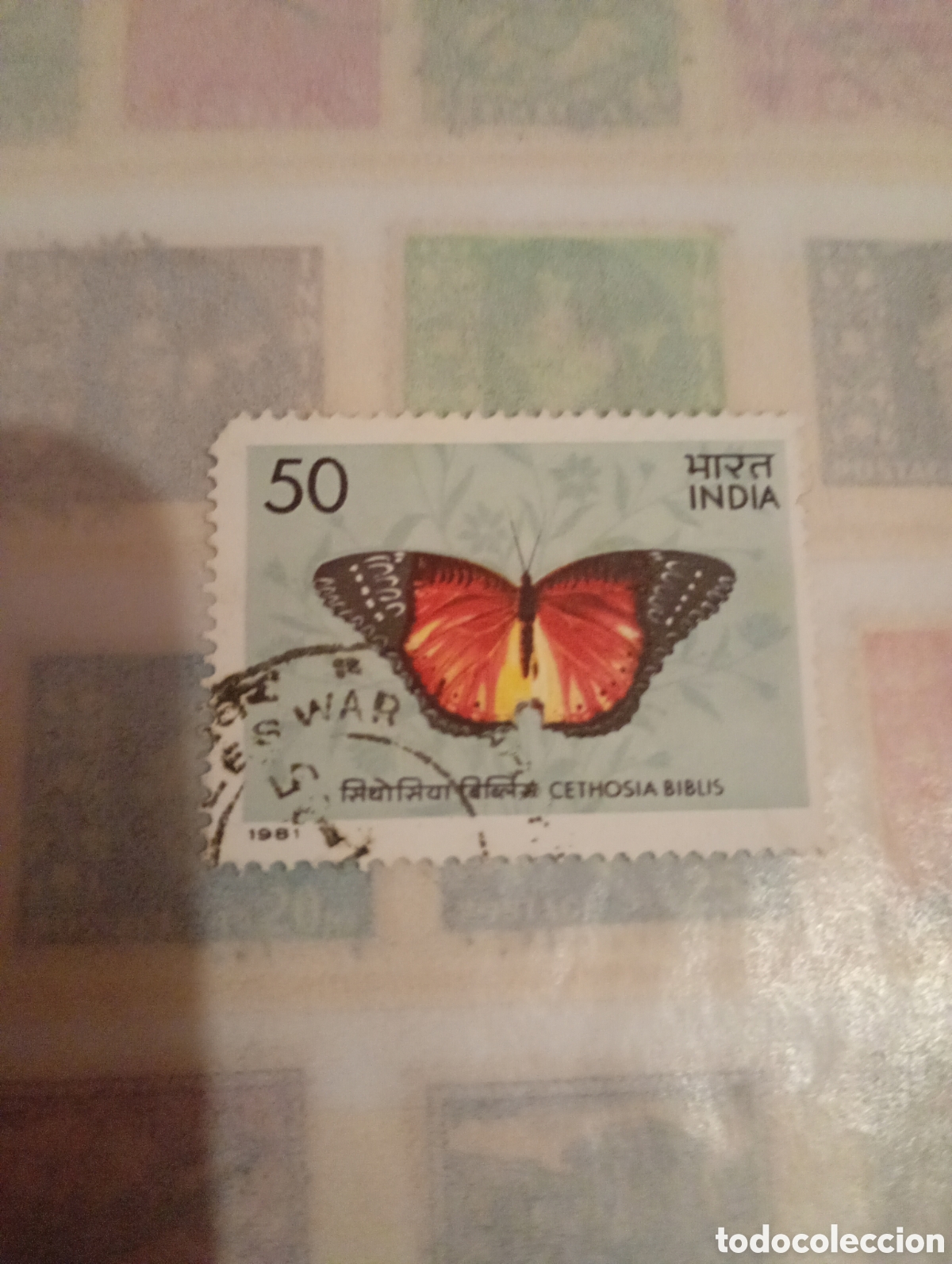 Sellos: India 1981 mariposas - Foto 1