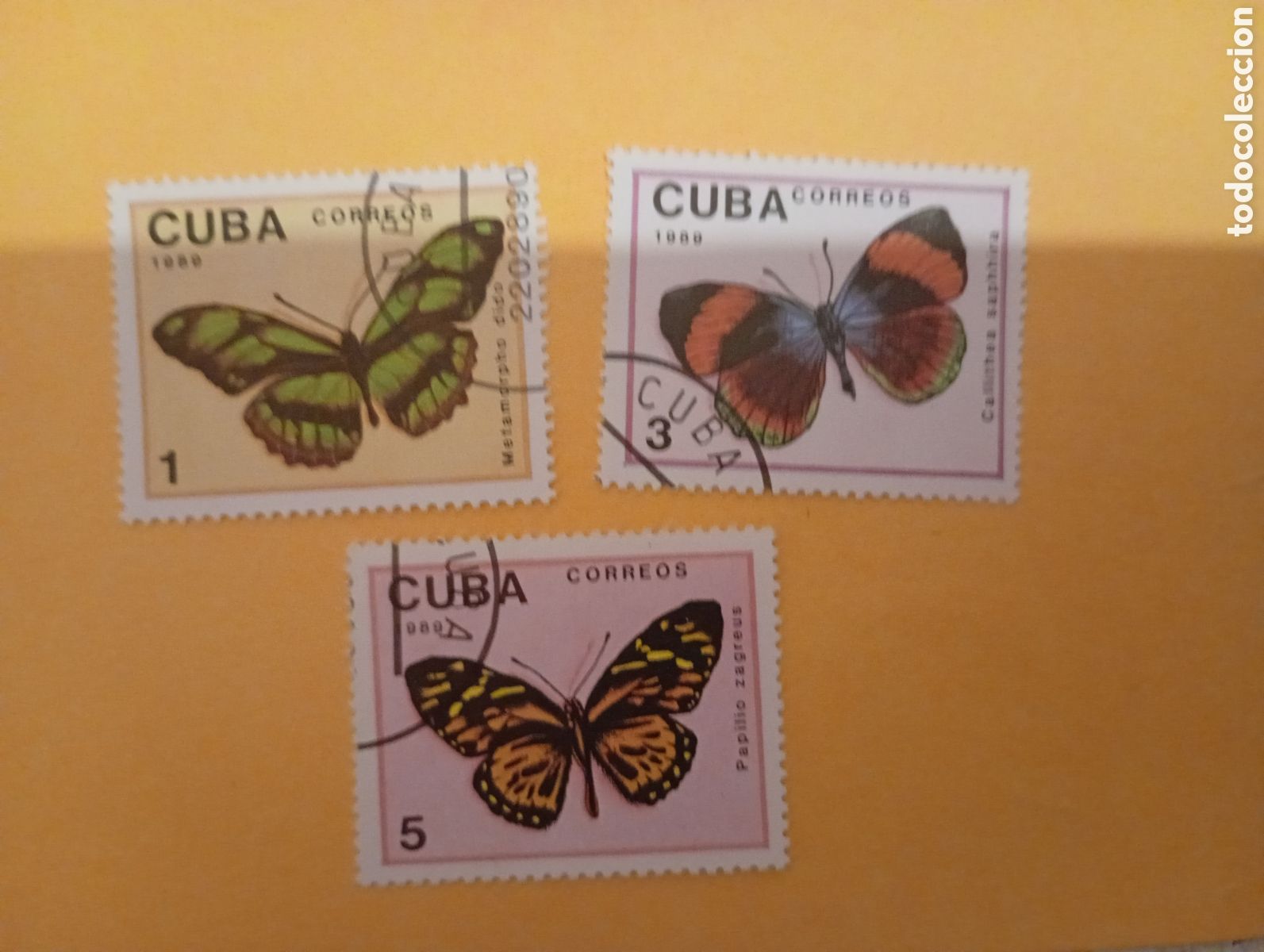 Sellos: Cuba mariposas........