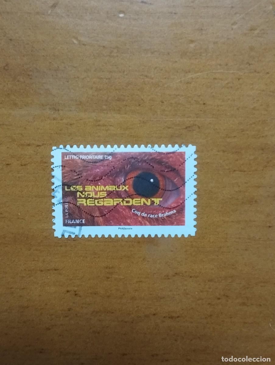 Sellos: 22.04/ Francia. Autoadhesivo. Sello en usado. Reptiles