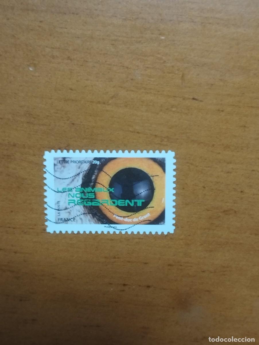 Sellos: 22.04/ Francia. Autoadhesivo. Sello en usado. Reptiles