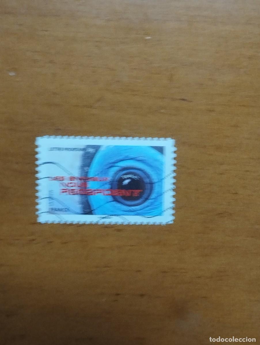 Sellos: 22.04/ Francia. Autoadhesivo. Sello en usado. Reptiles