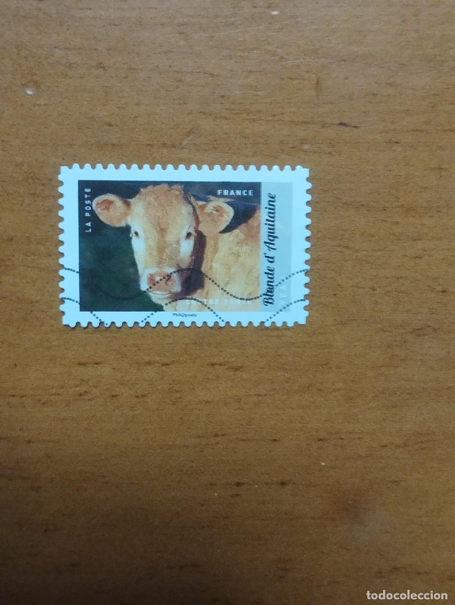 Sellos: 22.04/ Francia. Autoadhesivo. Sello en usado. Animales dom&eacute;sticos