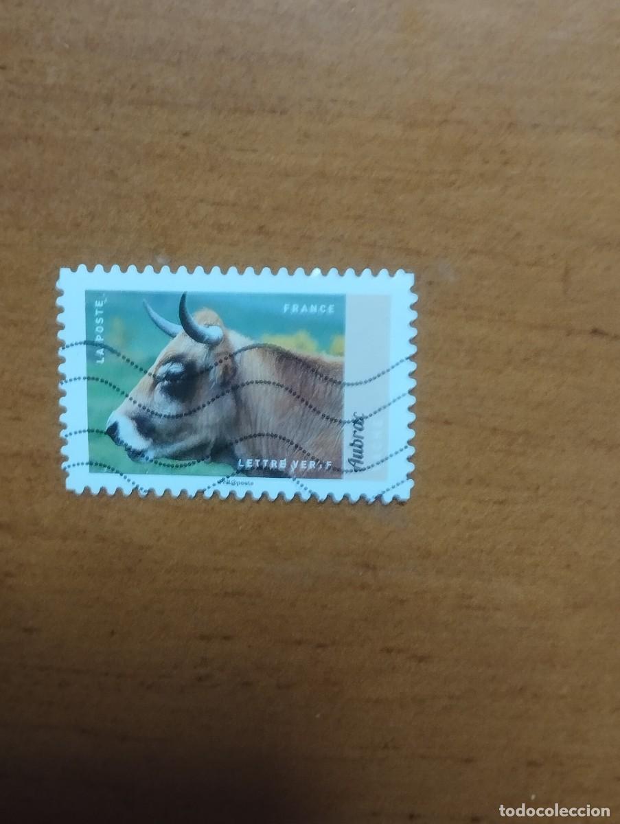 Sellos: 22.0 Francia. Autoadhesivo. Sello en usado. Animales dom&eacute;sticos