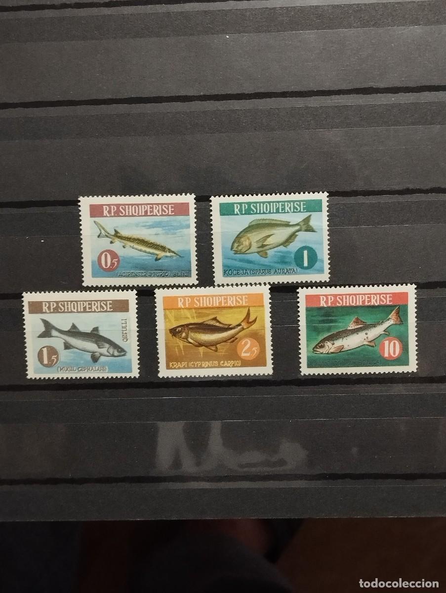 Sellos: 28.04/ Albania. Fauna marina . Sellos en nuevo