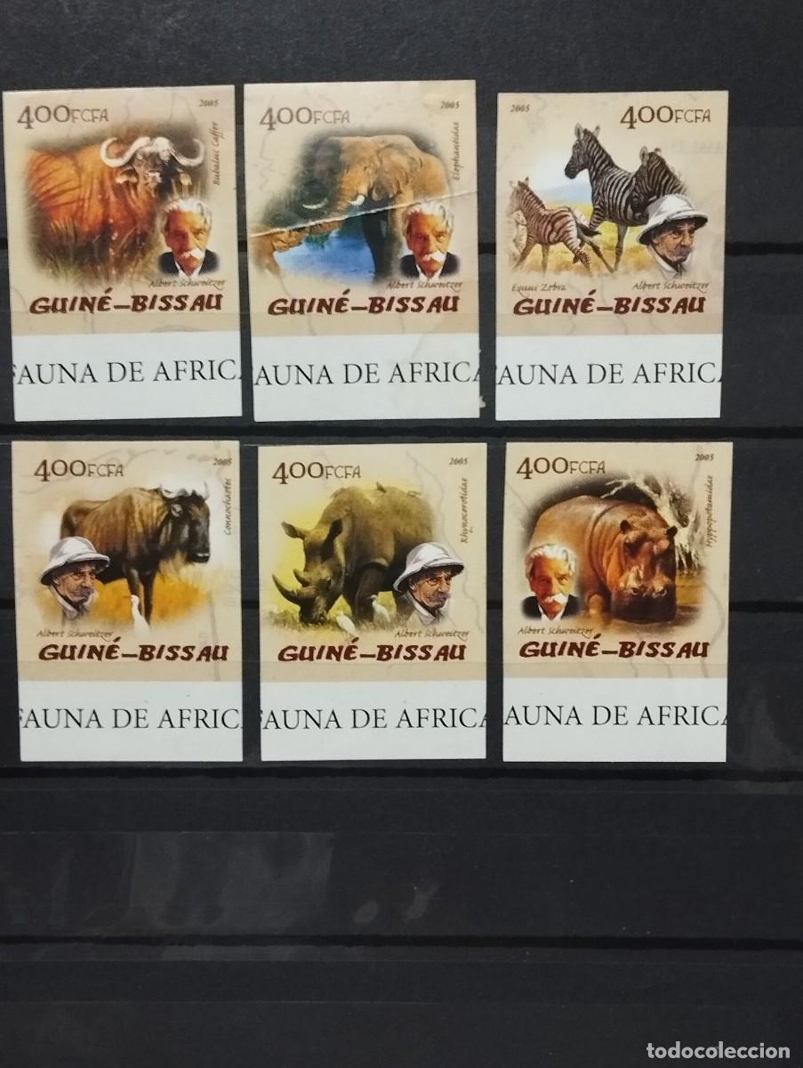 Sellos: 28.04/ Guinea Bissau. 2005. Ser&iacute;a completa en nuevo. Animales salvajes