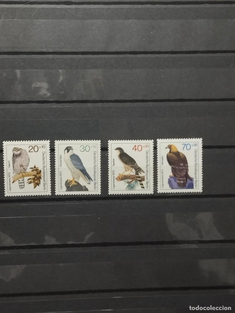 Sellos: 28.04/ Alemania Berl&iacute;n. 1973. Ser&iacute;a completa en nuevo. P&aacute;jaros