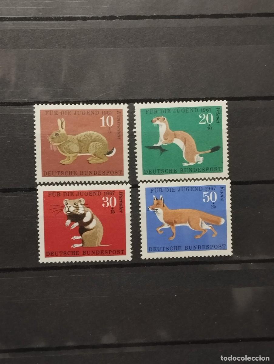 Sellos: 28.04/ Alemania Federal. 1967. Ser&iacute;a completa en nuevo. Animales salvajes