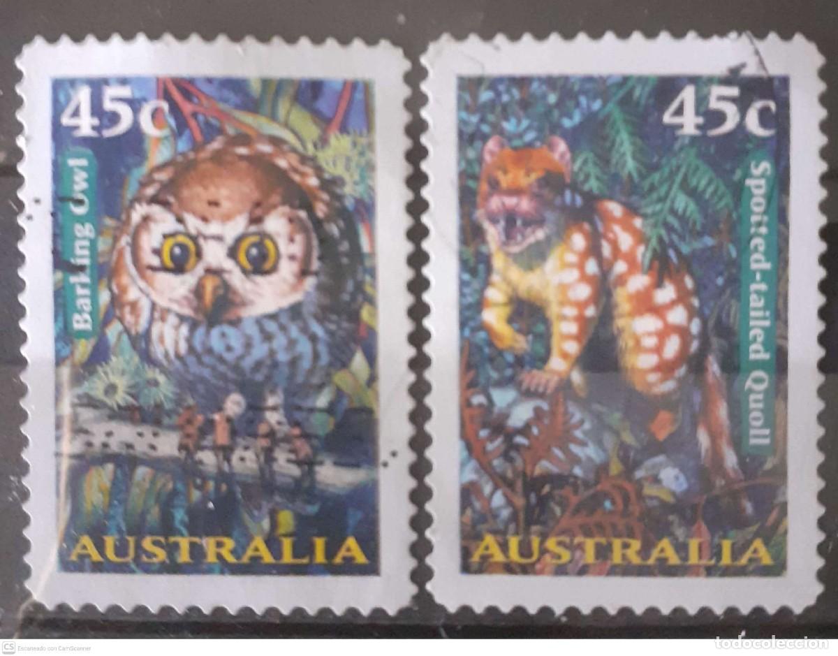 Sellos: AUSTRALIA n&ordm; 1621/22&ordm; Serie adhesiva. Fauna nocturna