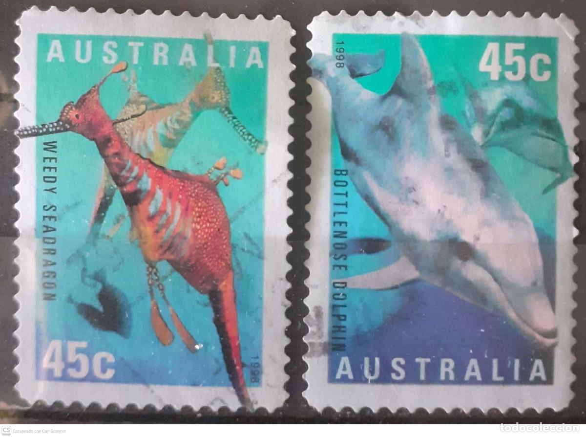 Sellos: AUSTRALIA n&ordm; 1716/17&ordm; Serie adhesiva. Fauna marina