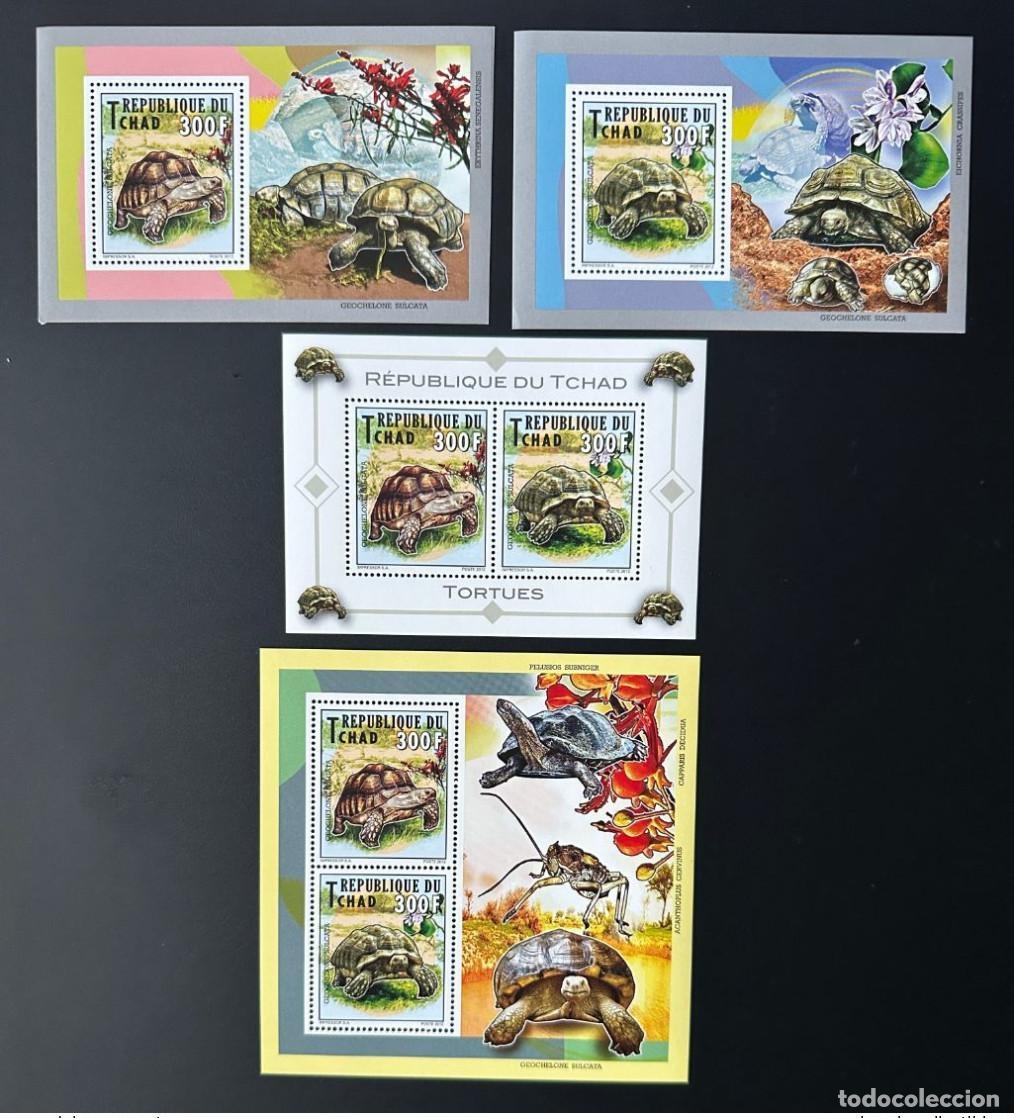 Sellos: Chad 2012 Mi. 2561 - 2562 Bl. 447 448 Tortugas Schildkr&ouml;ten fauna