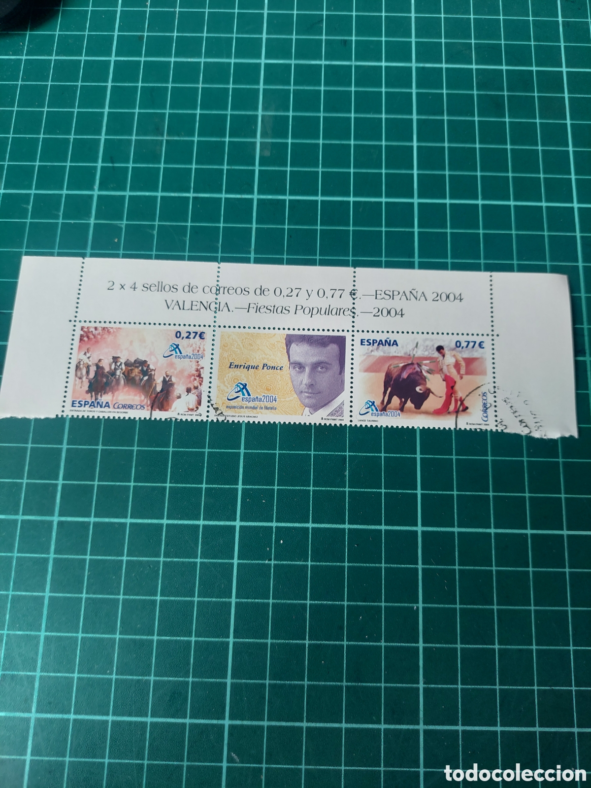 Sellos: USADOS LUJO EDIFIL 4089/90 ENRIQUE PONCE FIESTA TAURINA FAUNA USADOS lujo