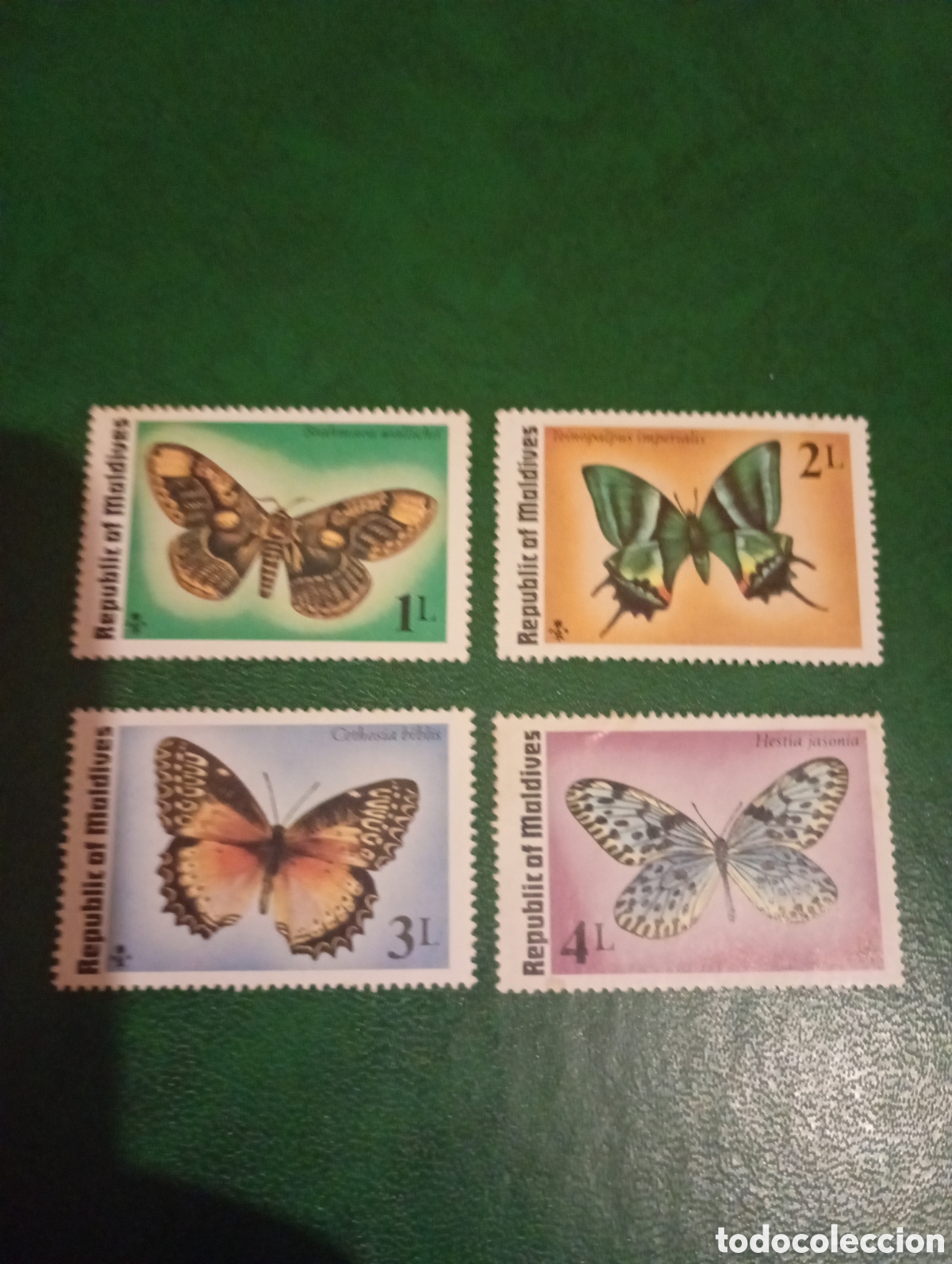 Sellos: Maldivas mariposas ....... - Foto 1
