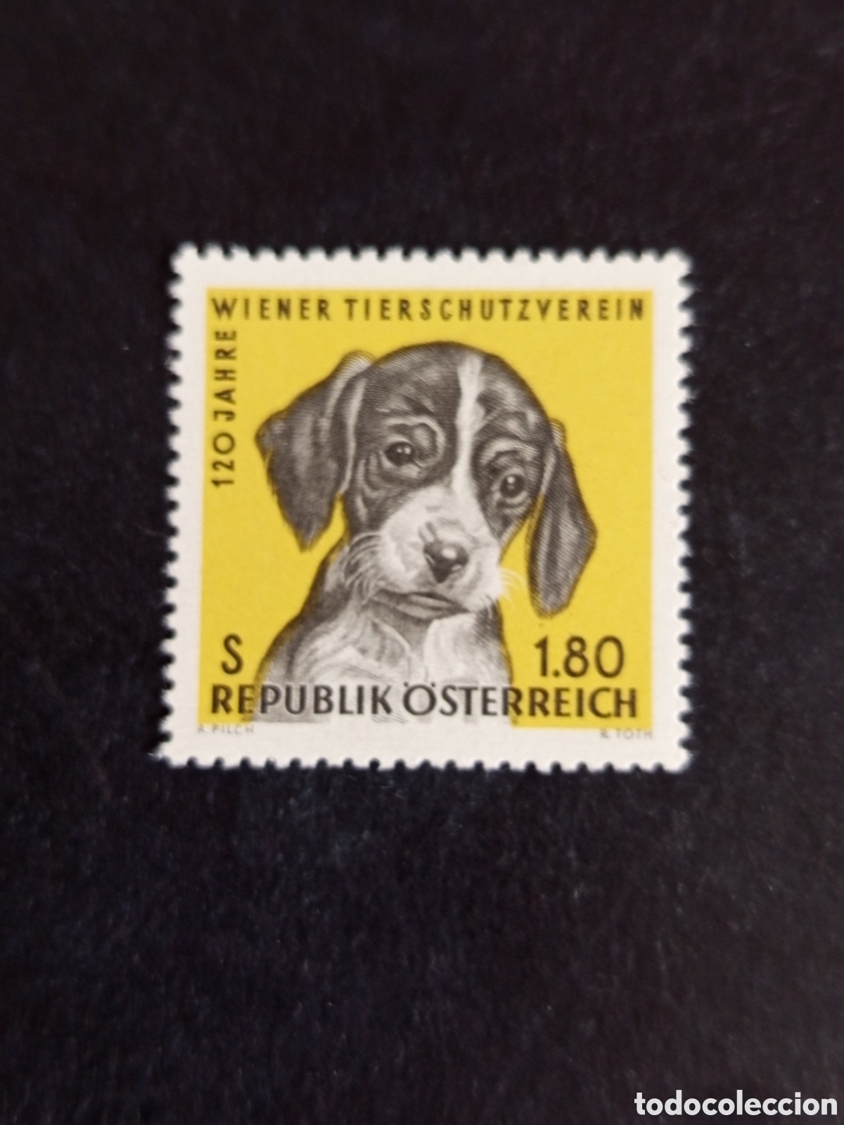 Sellos: AUSTRIA, 1966. Protecci&oacute;n animales. Perro. Yvert 1043. Ver fotos. Pedido m&iacute;nimo 3 &euro;. Serie completa