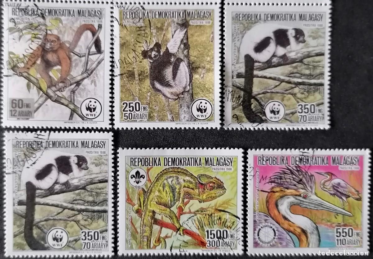 Briefmarken: MADAGASCAR 1988 - WWF / FAUNA 2 SERIES .