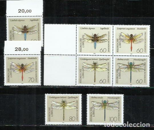 Sellos: 7306-SERIE COMPLETA ALEMANIA LIB&Eacute;LULAS 14,00&euro;,INSECTOS,N&ordm;1373/80.NUEVOS MNH**.COMPLETE SERIES 7306-G