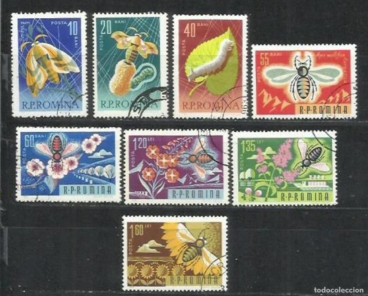 Sellos: 9917-SERIE COMPLETA RUMAN&Iacute;A 1964 N&ordm; 1944/1951 INSECTOS. MARIPOSAS.