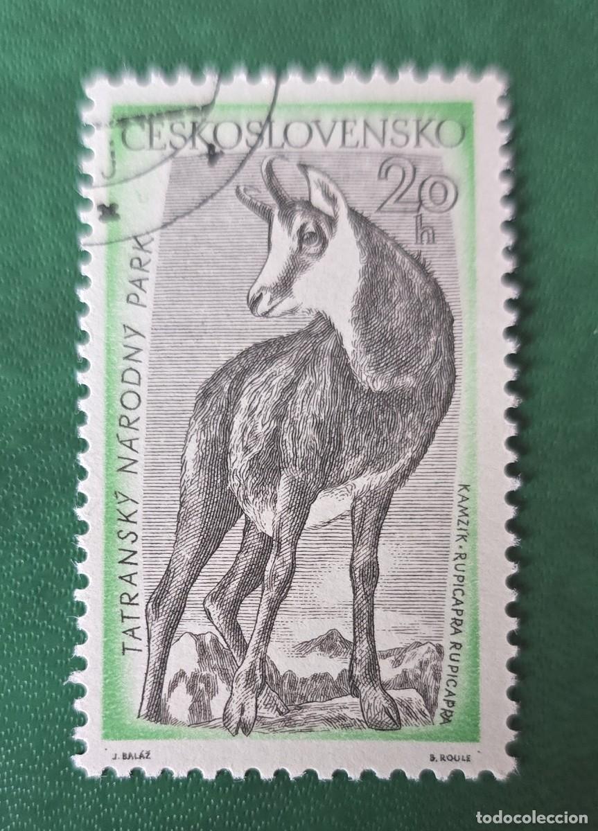 Sellos: SELLO USADO CHECOSLOVAQUIA 1957 FAUNA PARQUE NACIONAL DE TATRAS RUPICAPRA
