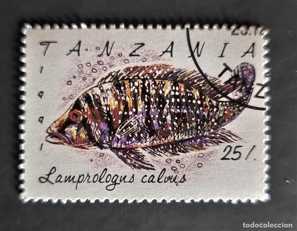 Sellos: SELLO USADO TANZANIA 1991 FAUNA PECES