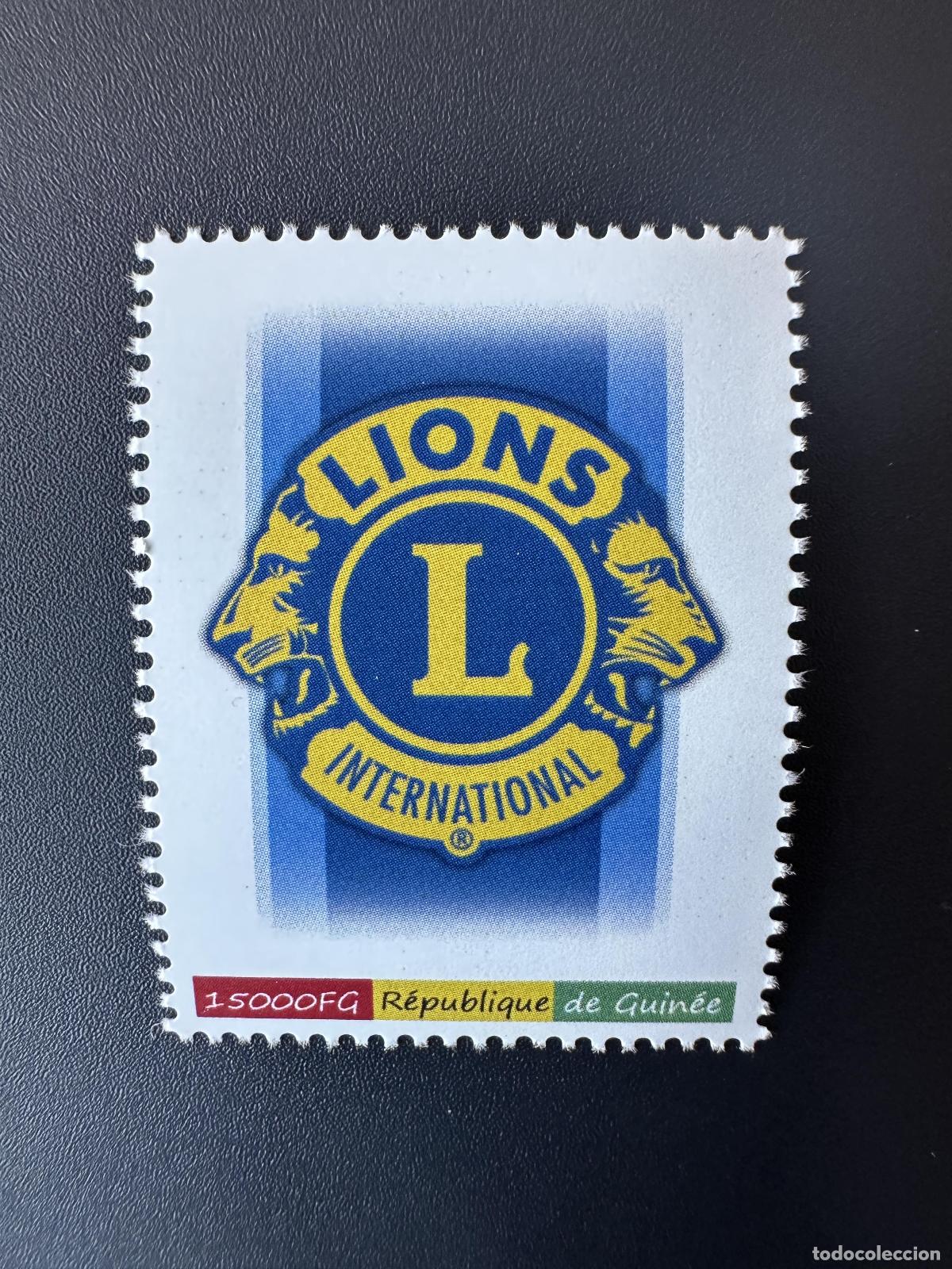 Sellos: Sello internacional personalizado del Lions Club de Leones Guinea 2023 Mi. 18131