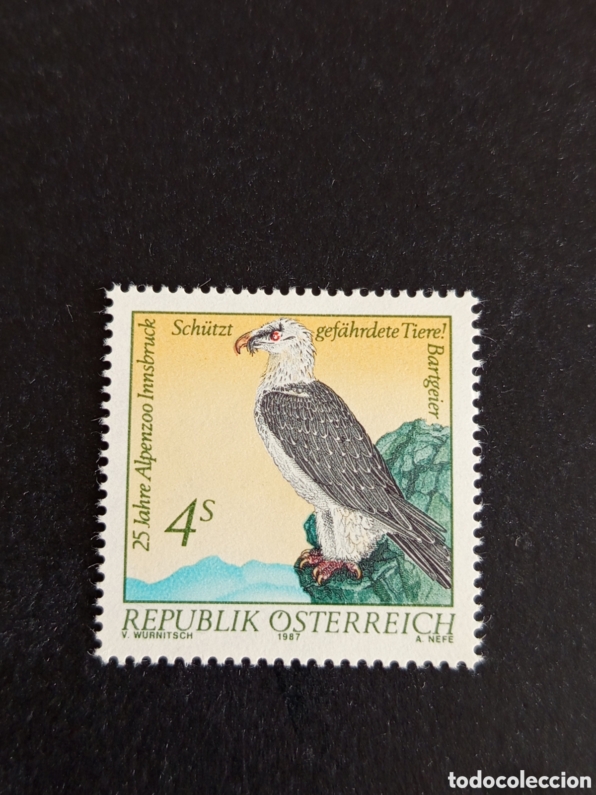 Sellos: AUSTRIA, 1987. Zoo de Insbruck. Fauna. Yvert 1730. Pedido m&iacute;nimo 3 &euro;. Ver fotos. Serie completa