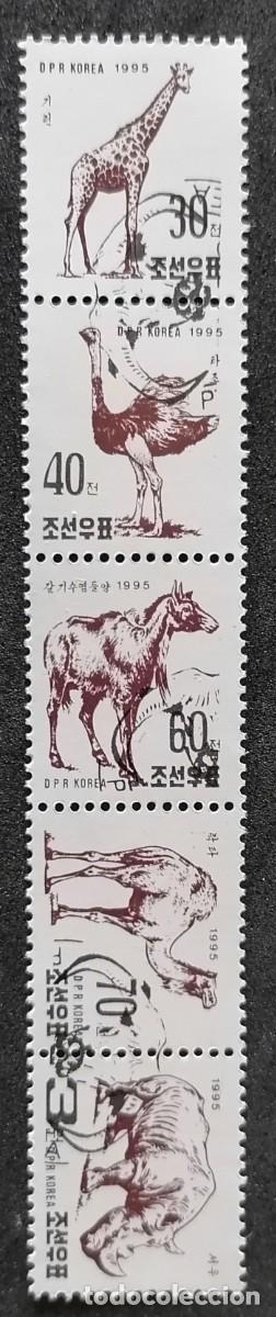 Sellos: COREA 1995 - STRIP / FAUNA AFRICANA .