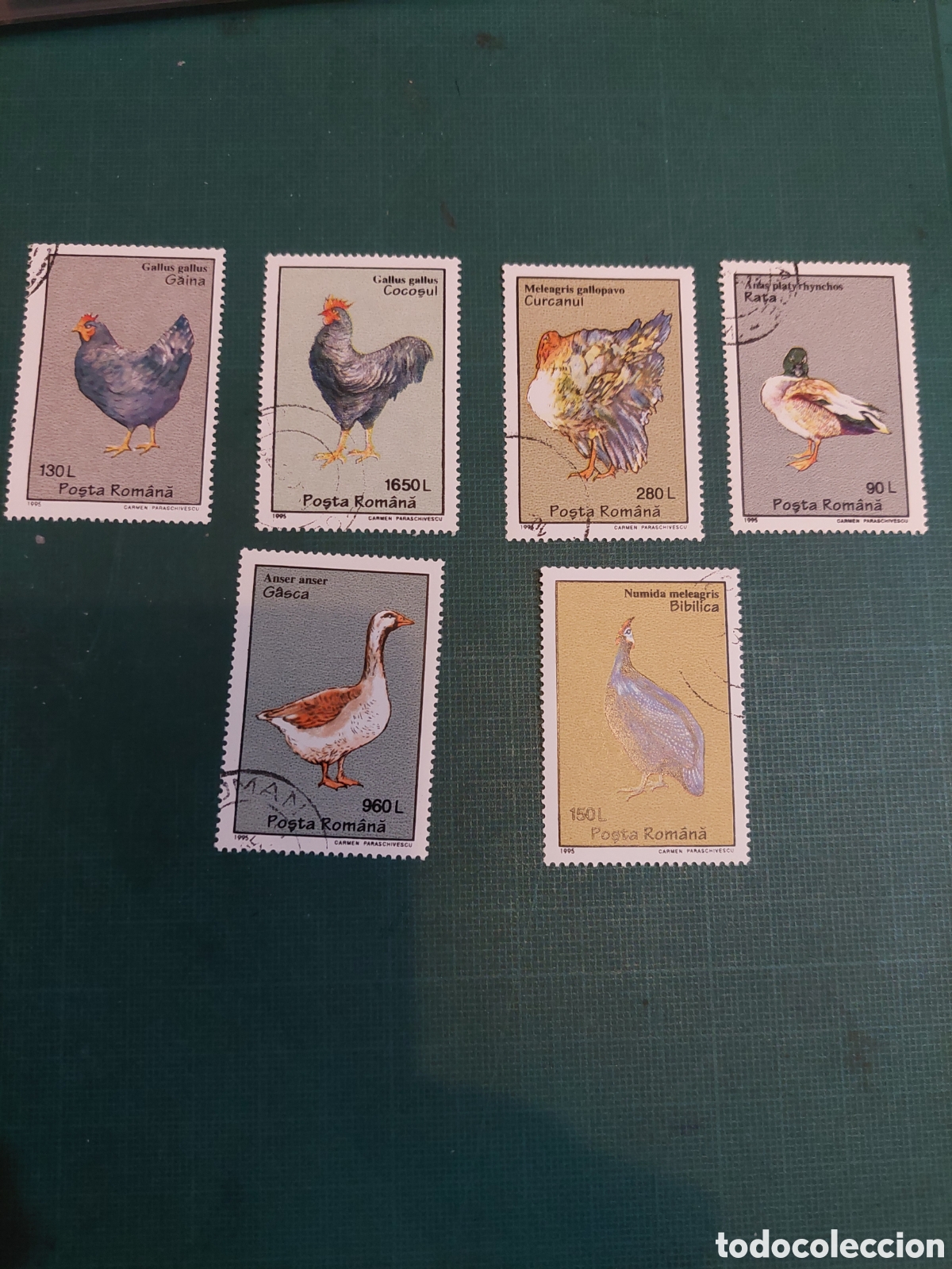 Sellos: RUMANIA 1995 FAUNA AVES SERIE COMPLETA