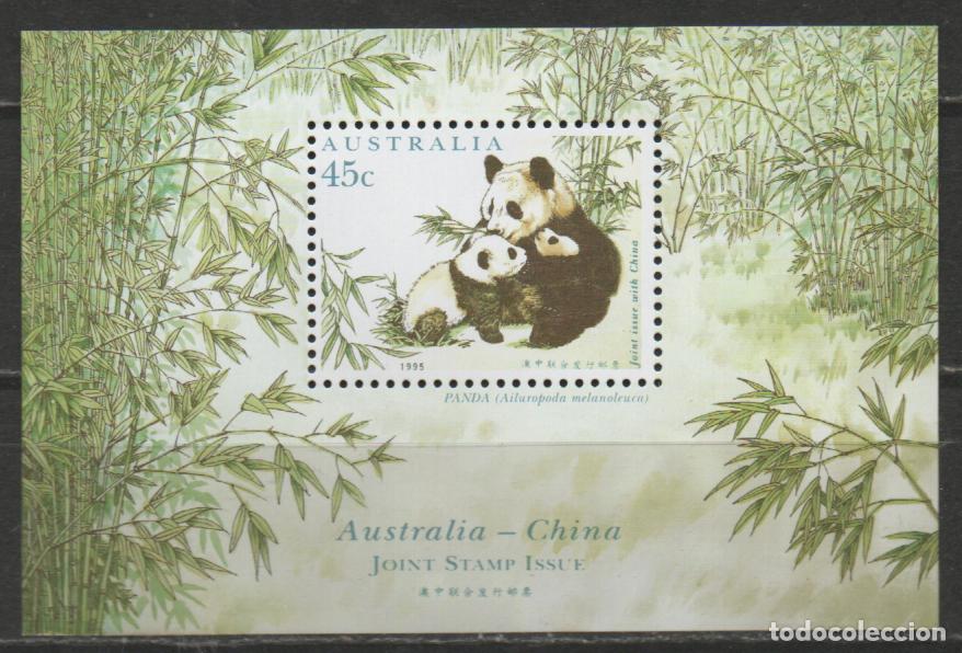 Sellos: AUJSTRALIA IVERT HOJA BLOQUE N&ordm; 29, OSO PANDA, NUEVA ***