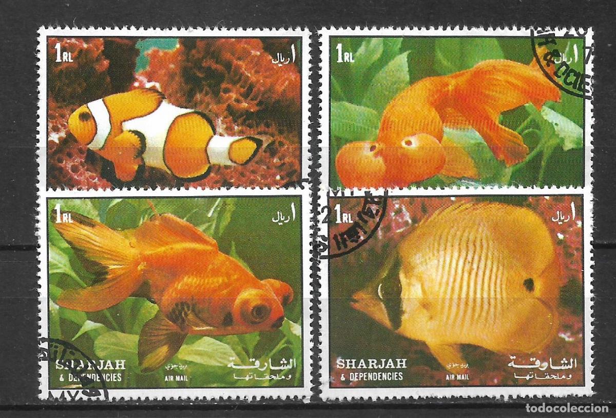 Sellos: sharjah sello usados fauna peces - 22/3