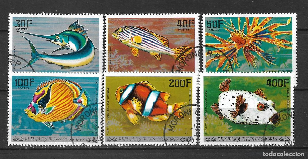 Sellos: comores sello usados fauna peces - 22/3