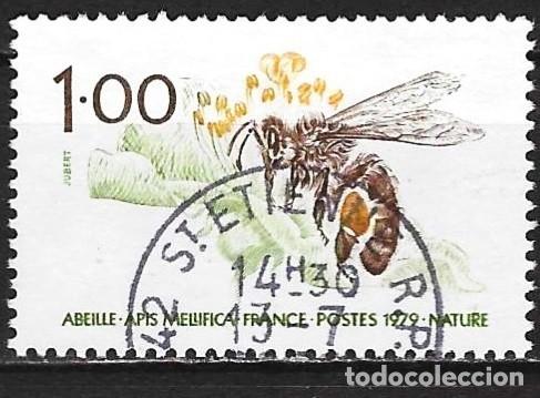 Sellos: Francia 1979 - Mi 2145 - YT 2039 - Insecto : Abeja
