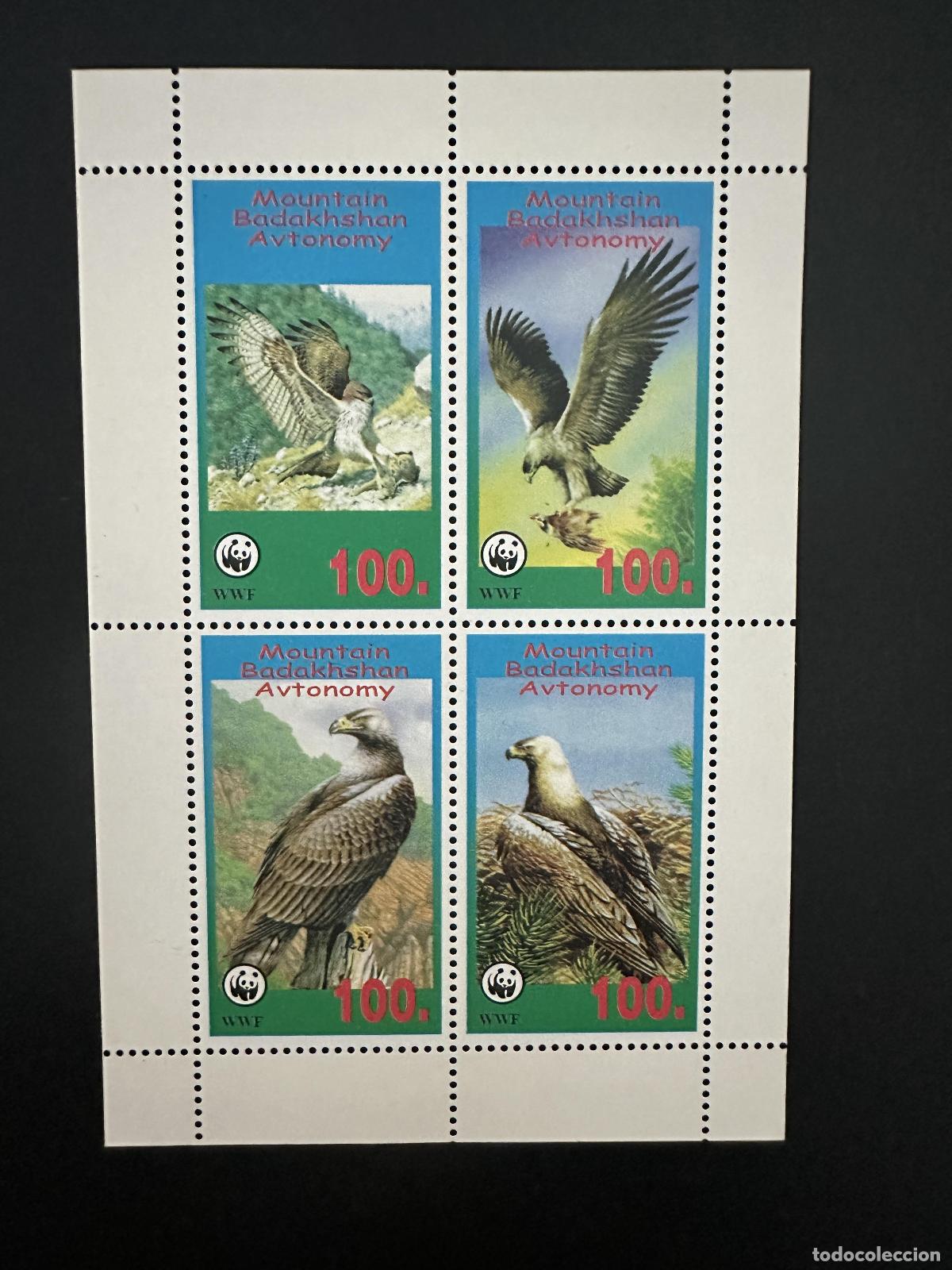 Sellos: Edici&oacute;n local de Mountain Badakhshan Avtonomy WWF Birds of Prey Raptors Eagle
