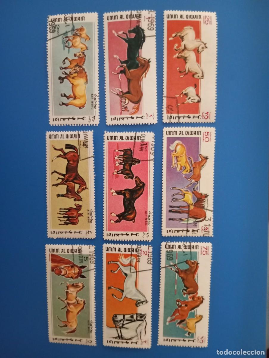 Sellos: CABALLOS, SELLOS DE UM AL QUIWAIN