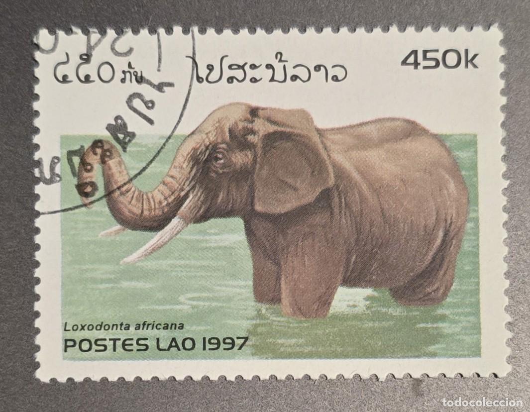 Sellos: SELLO LAOS 1997 FAUNA ELEFANTE AFRICANO