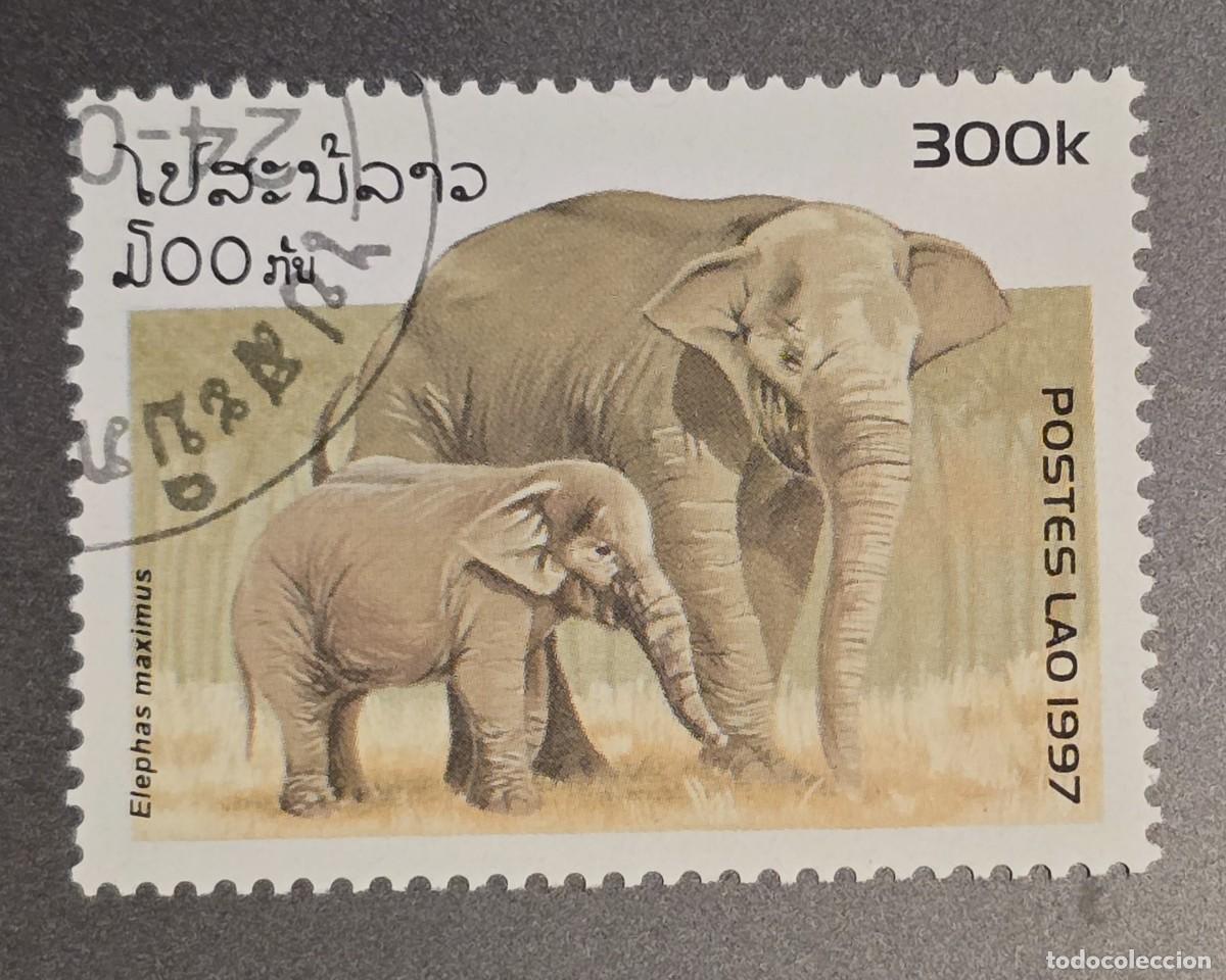 Sellos: SELLO LAOS 1997 FAUNA ELEFANTE ASIATICO